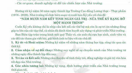 Trường Cao Đẳng Lương Thực - Thực Phẩm